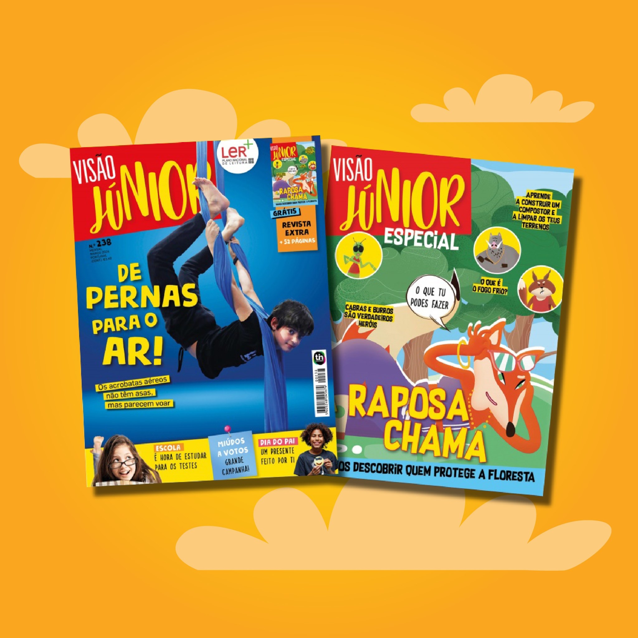 Suplemento Raposa Chama na Revista Visão Júnior